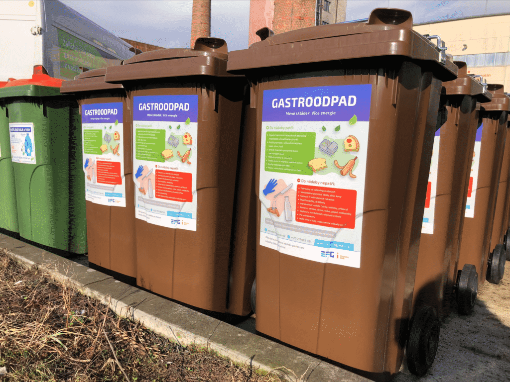 sběrné nádoby na gastroodpad a bioodpad