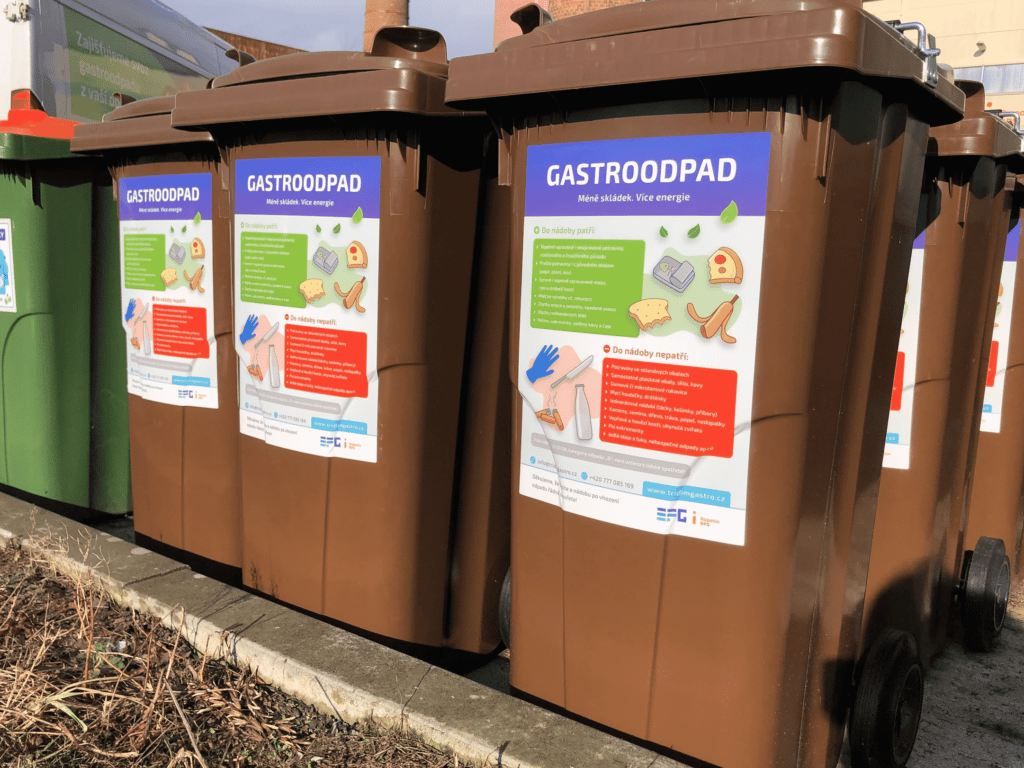 sběrné nádoby na gastroodpad a bioodpad